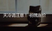 天冷请注意！ 羽绒涨价 怎么买？